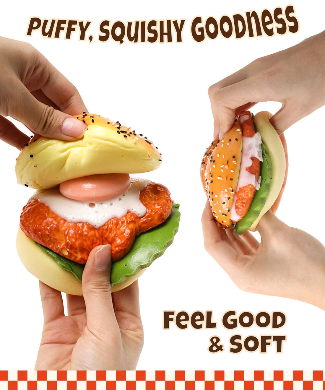 Teriyaki Burger Bun Squishy