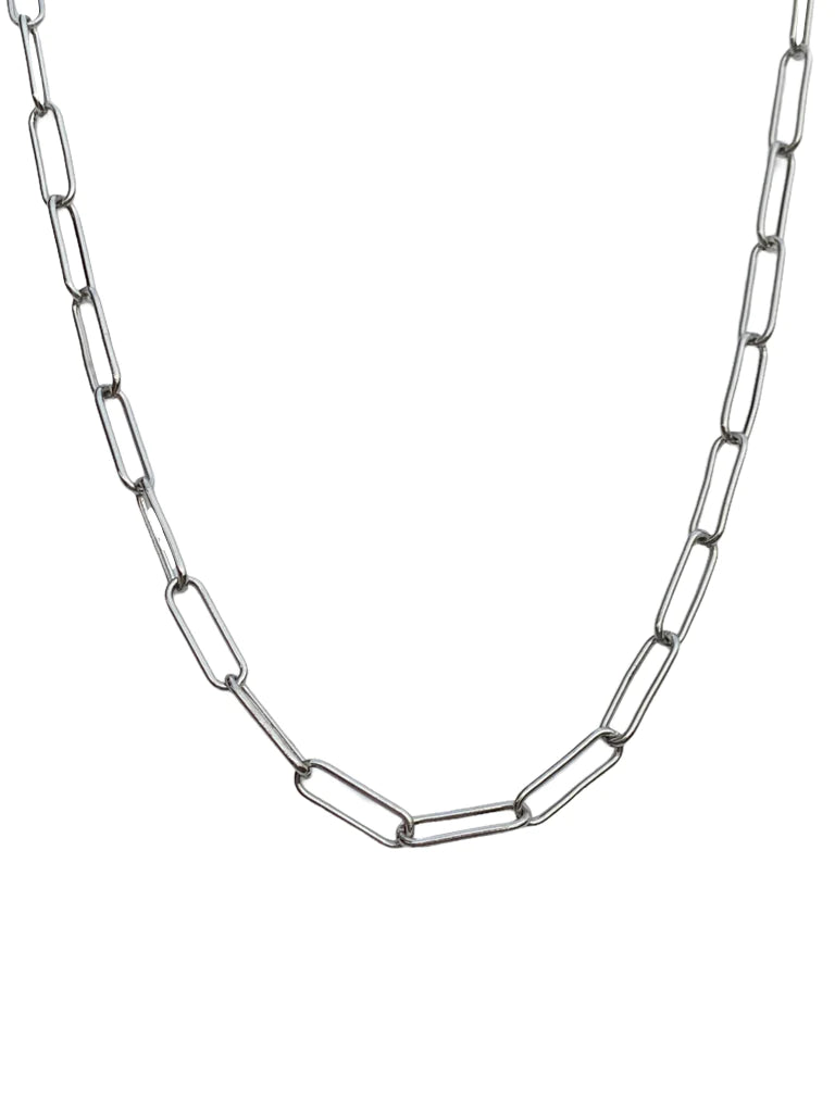 Eden Silver Paperclip Chain