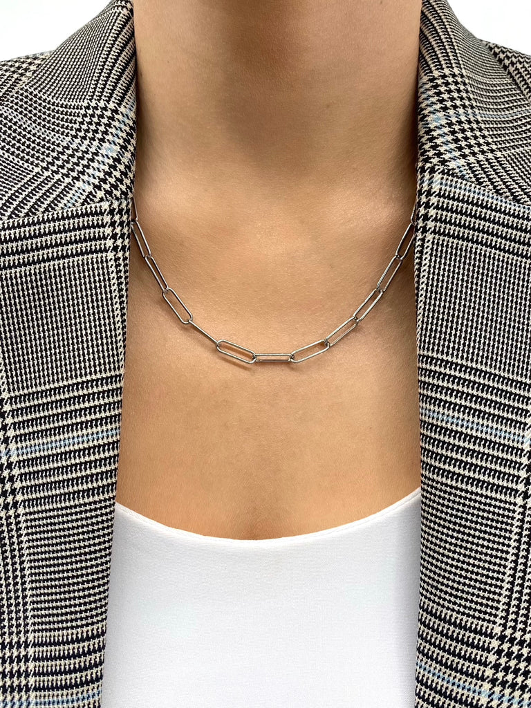 Eden Silver Paperclip Chain