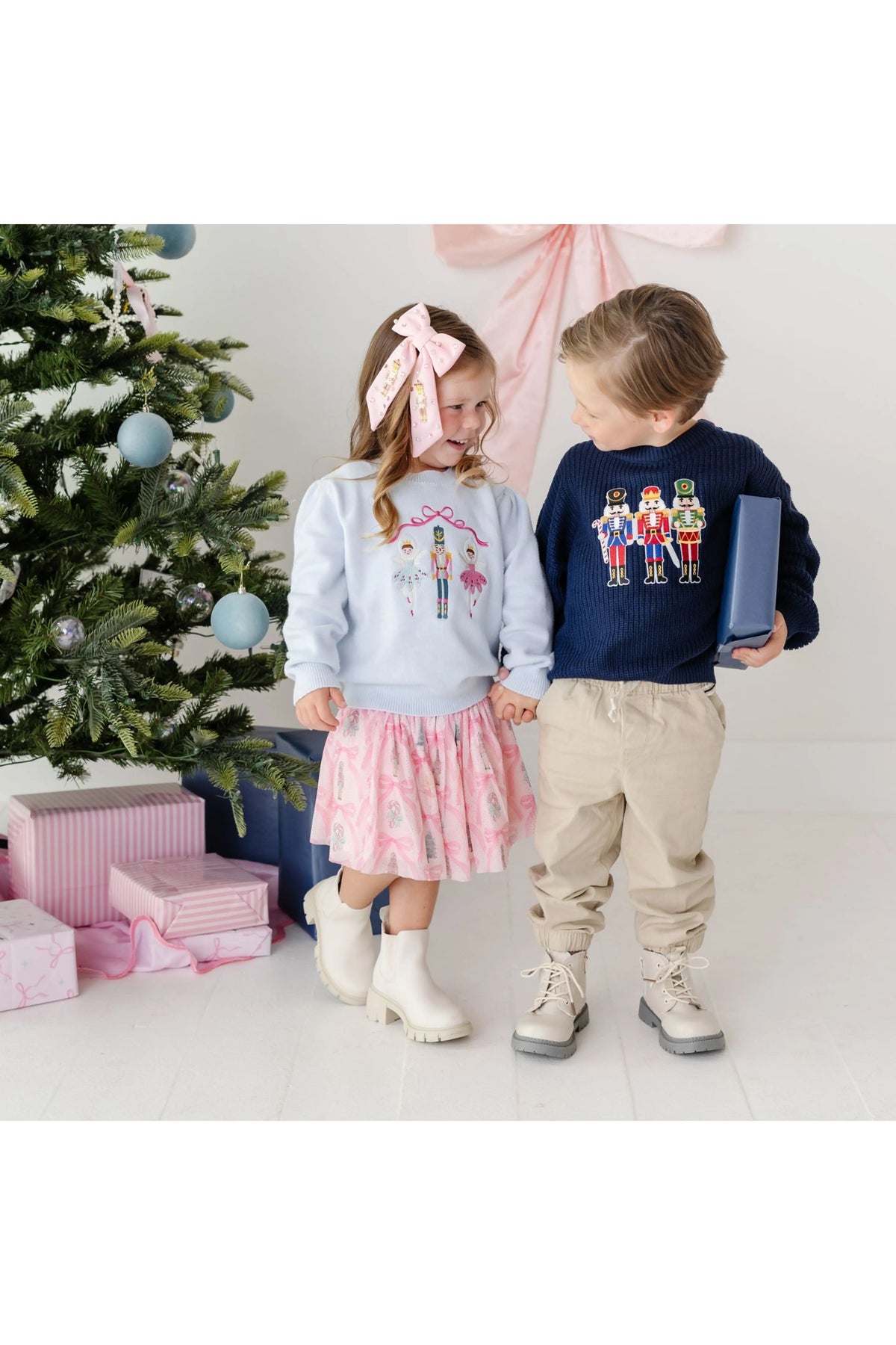 Nutcracker Embroidered Christmas Sweater