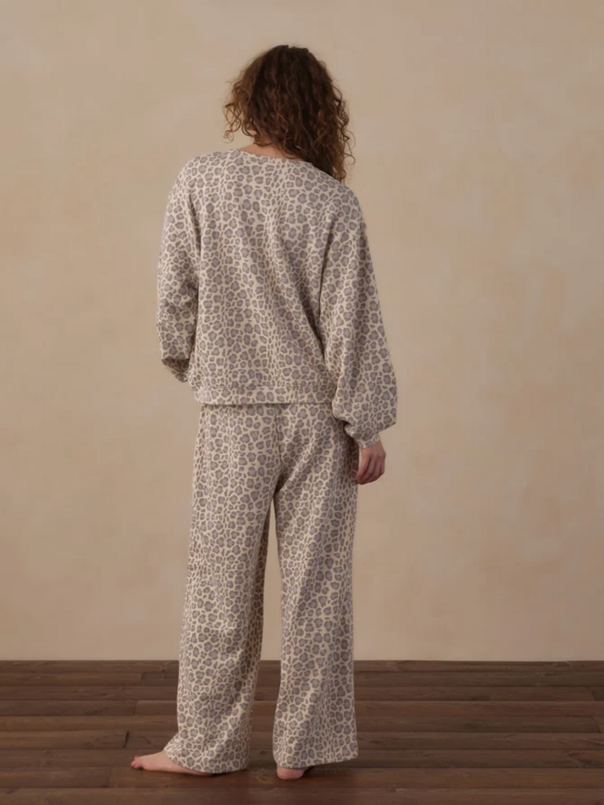 Blue Leopard Sweatpants