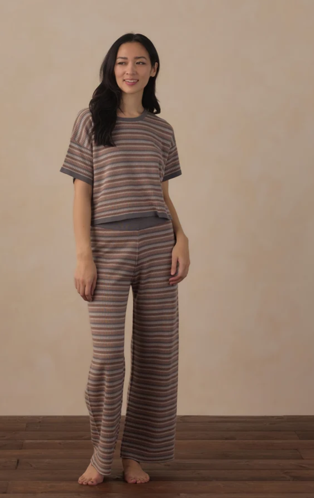 Women’s Boxy Knit Tee & Pant Set