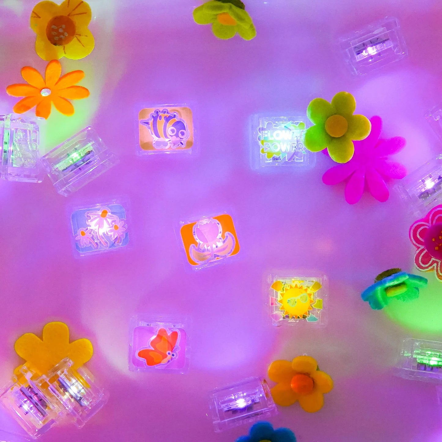 Flower Light-Up Cubes 6-Pack