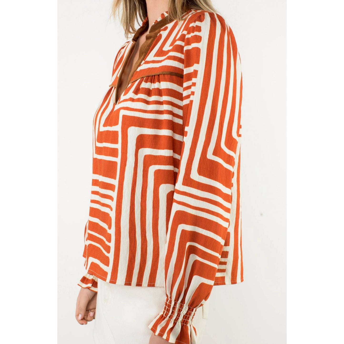 All In The Details Top Orange