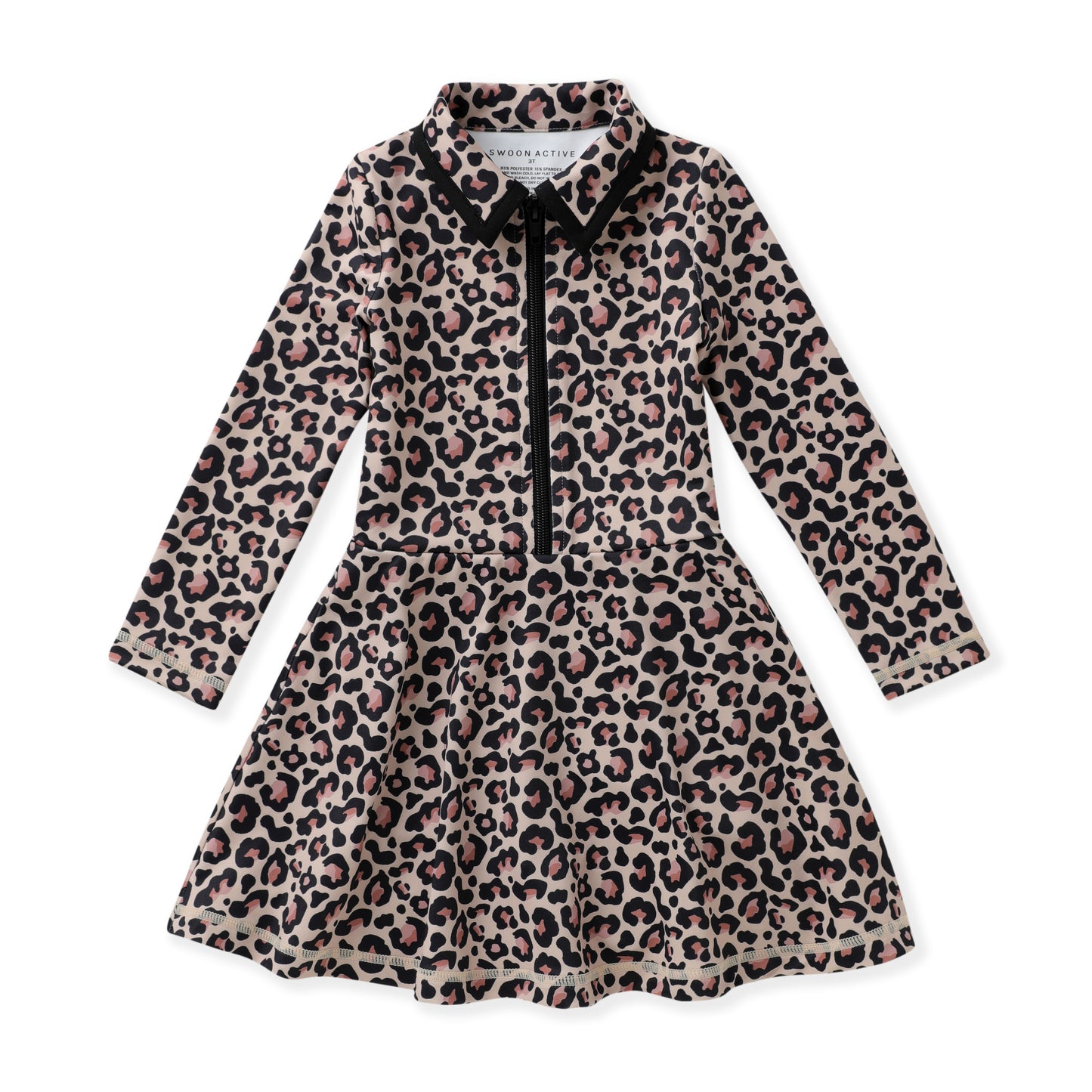 Leopard L/S Tennis Dress