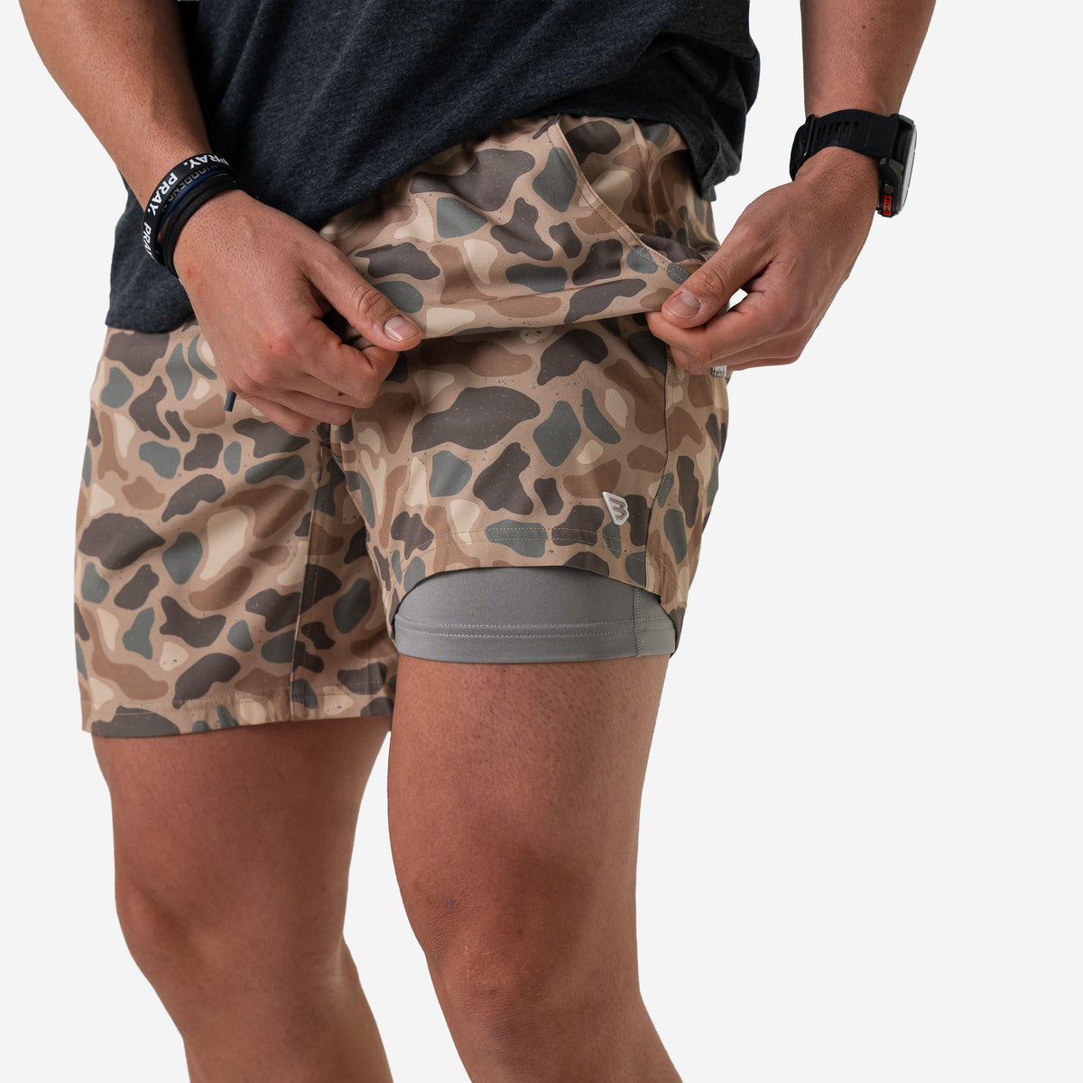 Athletic Short - Camo - Grey Liner 5.5" Men