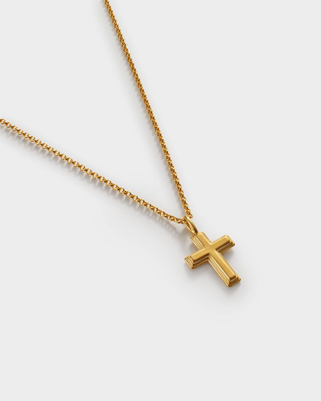 Cross Waterproof Gold Necklace