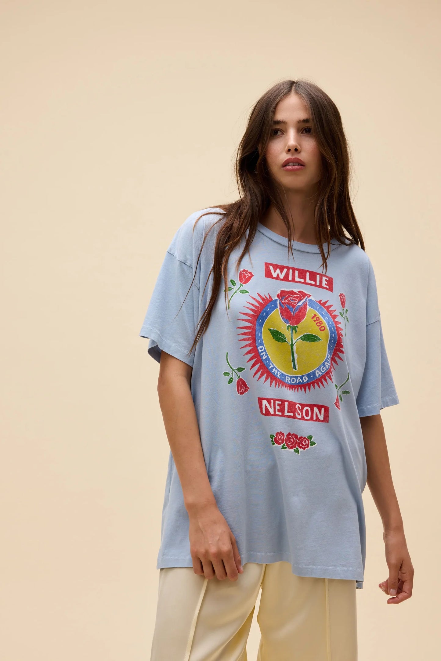 Willie Nelson Rose Label Merch Tee