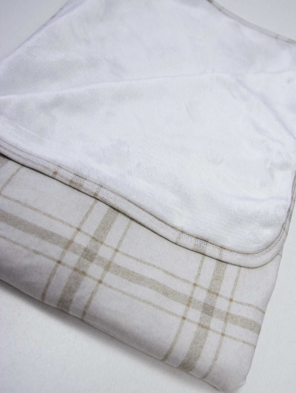 Oatmeal Plaid Swaddle Blanket
