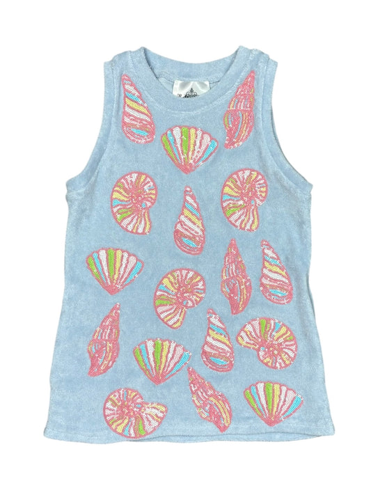 Light Blue Colorful Shells Dress