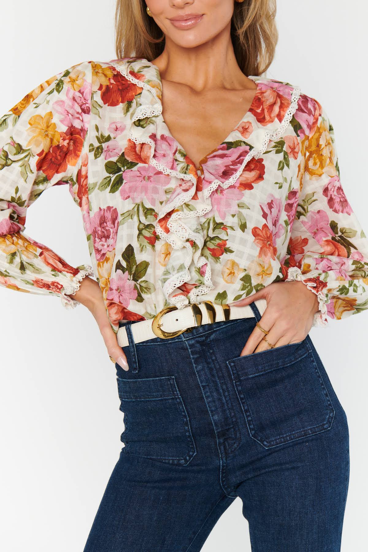 Lydia Ruffle Top
