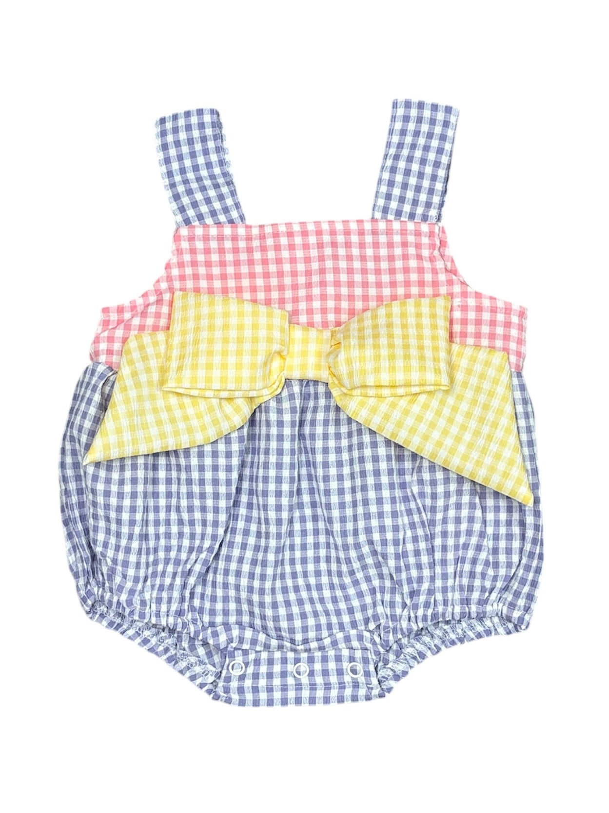 Pastel Colorblock Bow Bubble