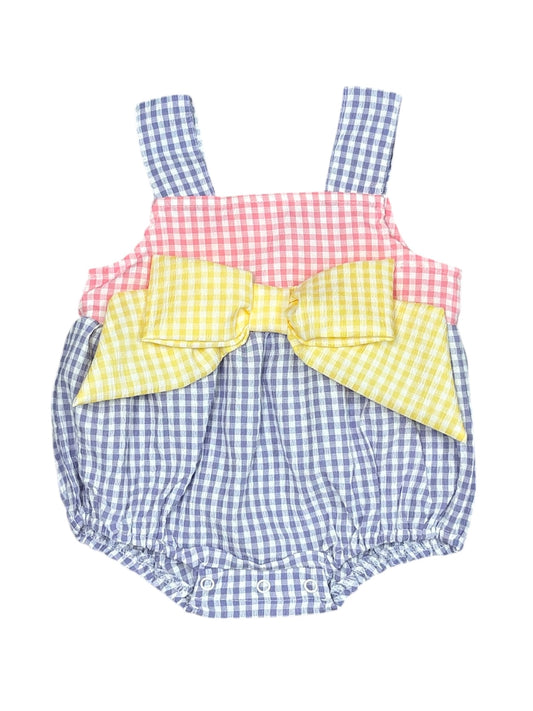 Pastel Colorblock Bow Bubble
