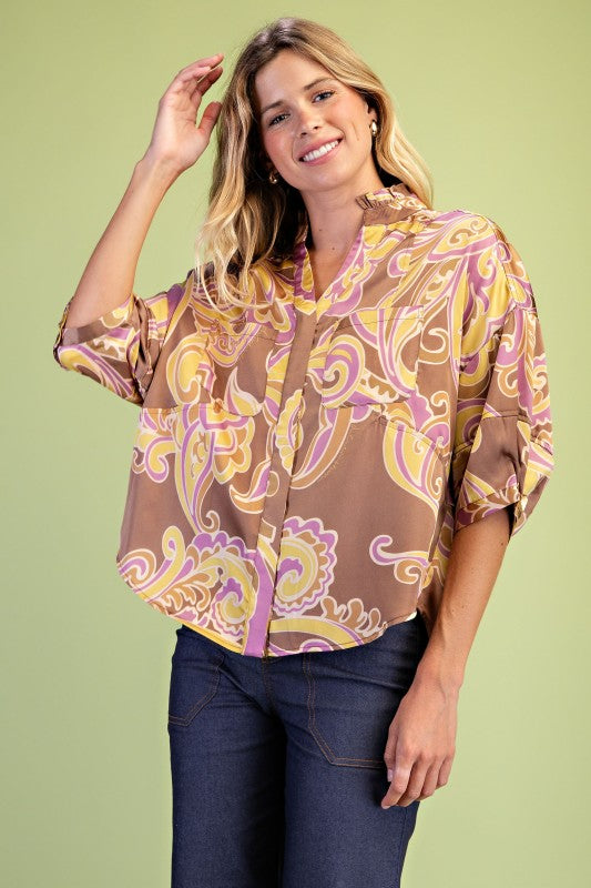 Golden Brown Mix Top
