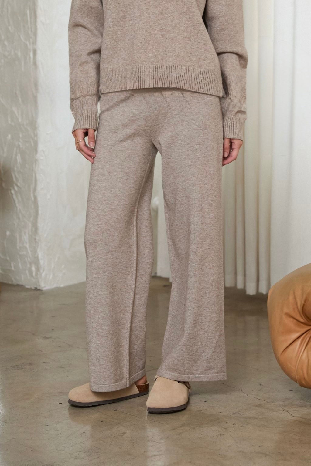 Oatmeal Knit Pant