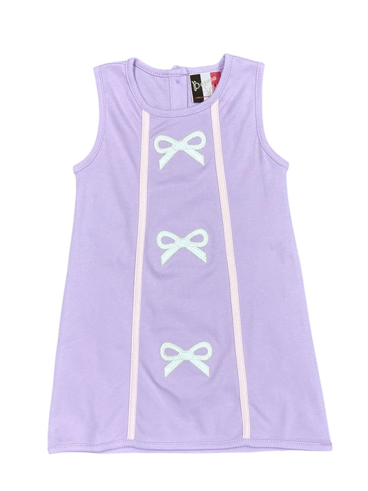 Hadley Bow A-Line Dress Lavender