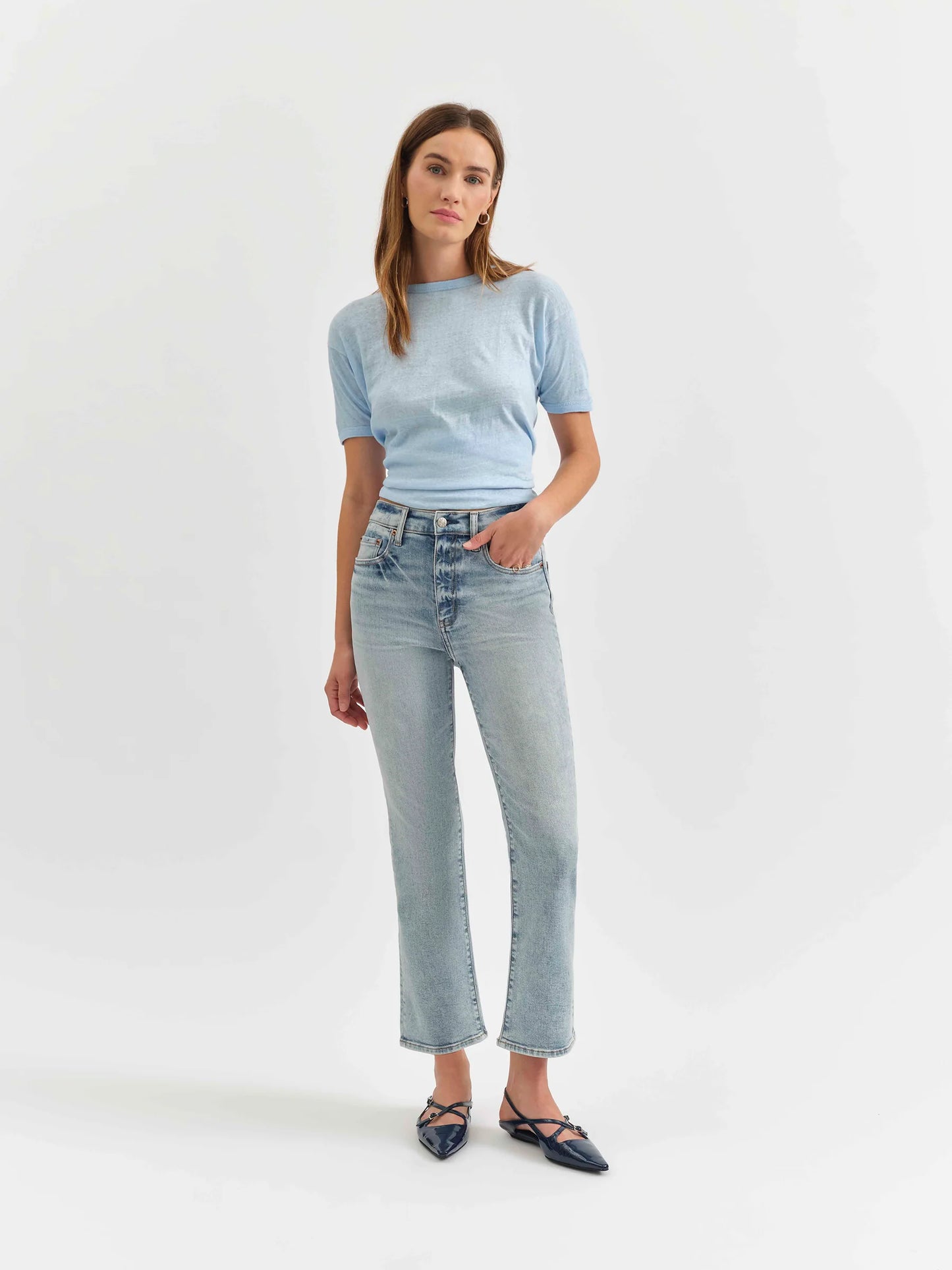 Shy Girl Crop Flare In Miracle