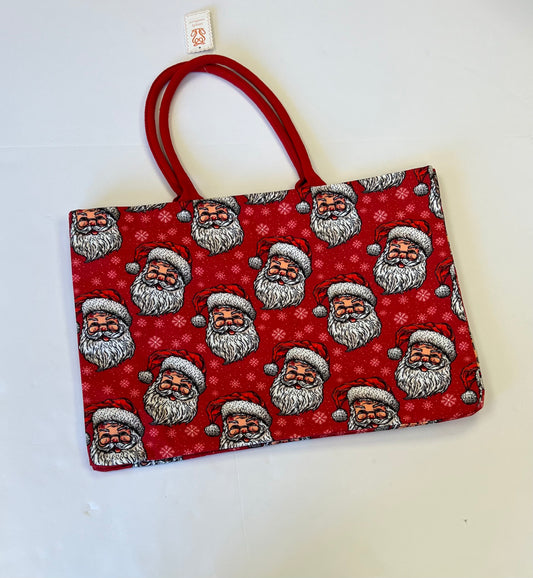 Holiday Tote Bag Santa