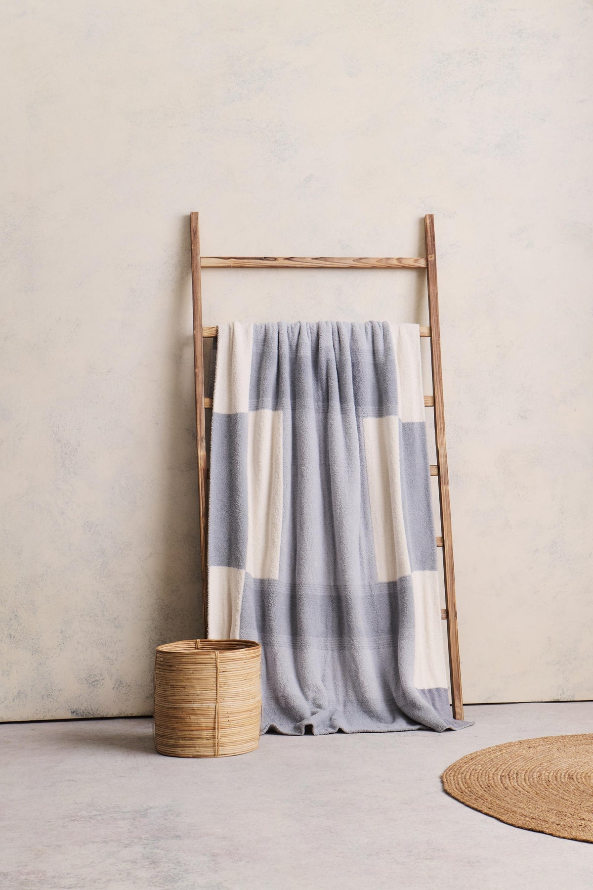CozyChic Costa Block Throw Blanket - Moonwater