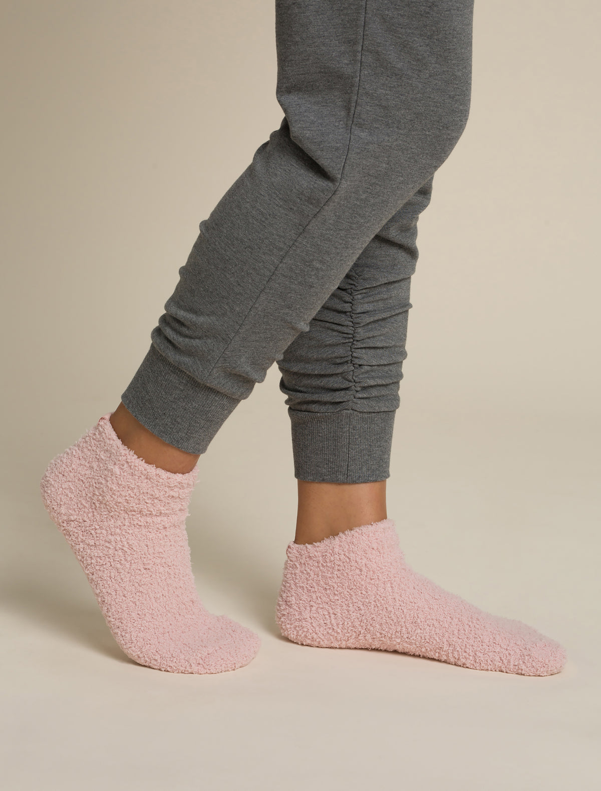 2 Pair Tennis Sock Set - Dusty Rose