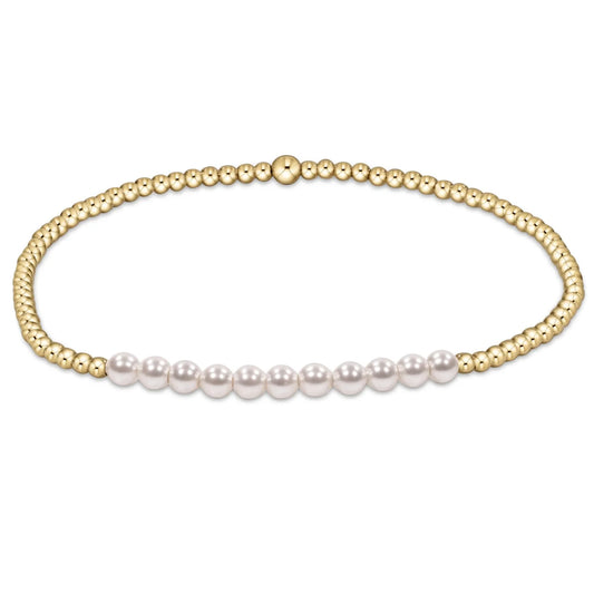 Gold Bliss Pearl 3mm Bracelet