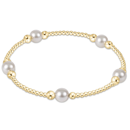 Purpose Pearl 6mm Gold Bracelet