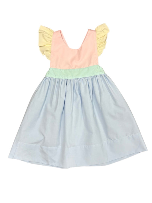 Colorblock Bow Back Dress