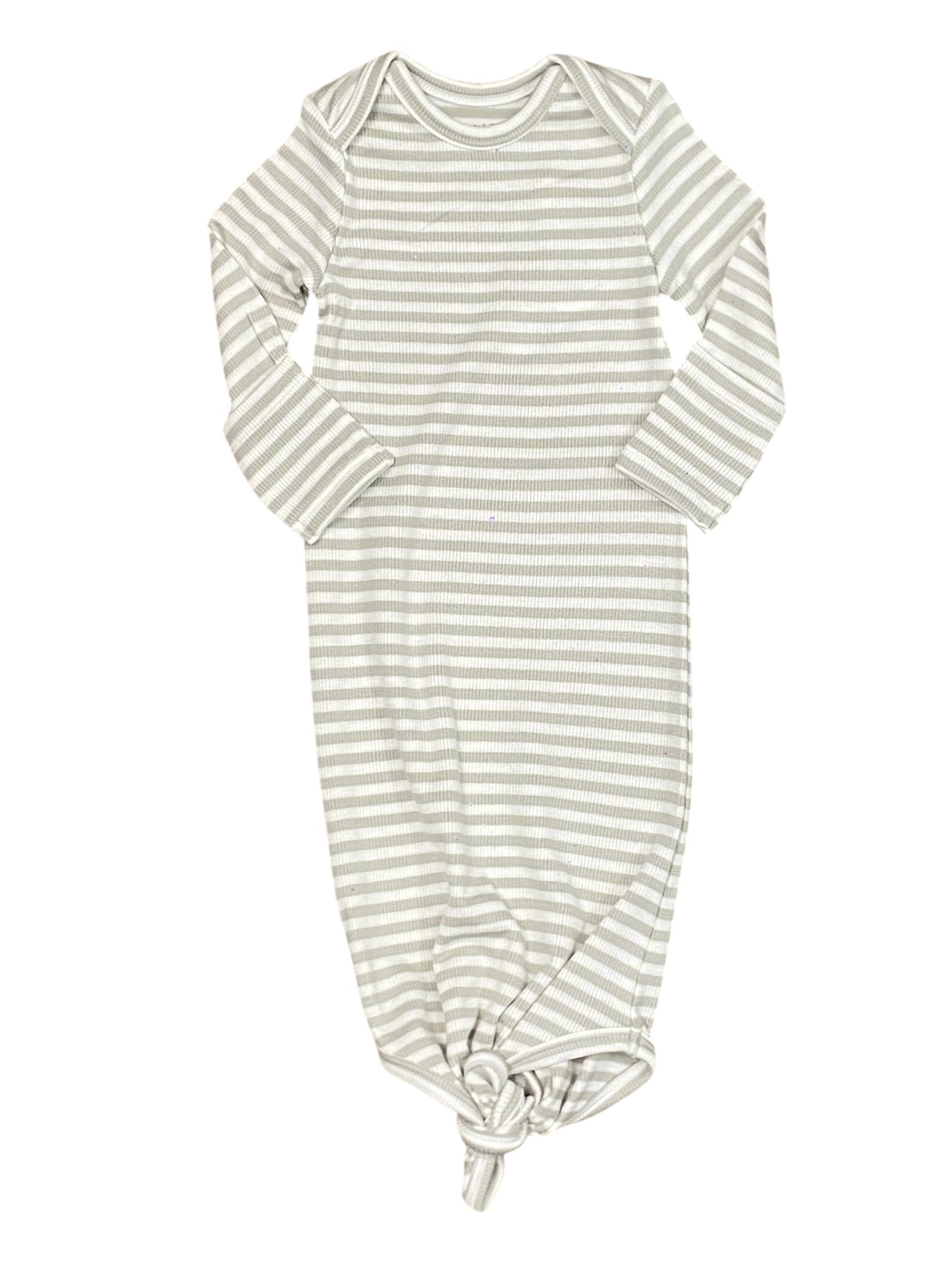 Mineral Grey/White Striped Knotted Gown