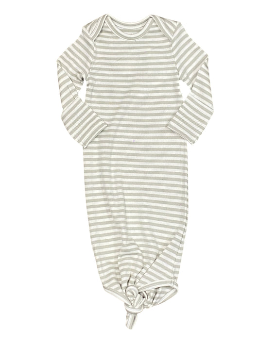 Mineral Grey/White Striped Knotted Gown