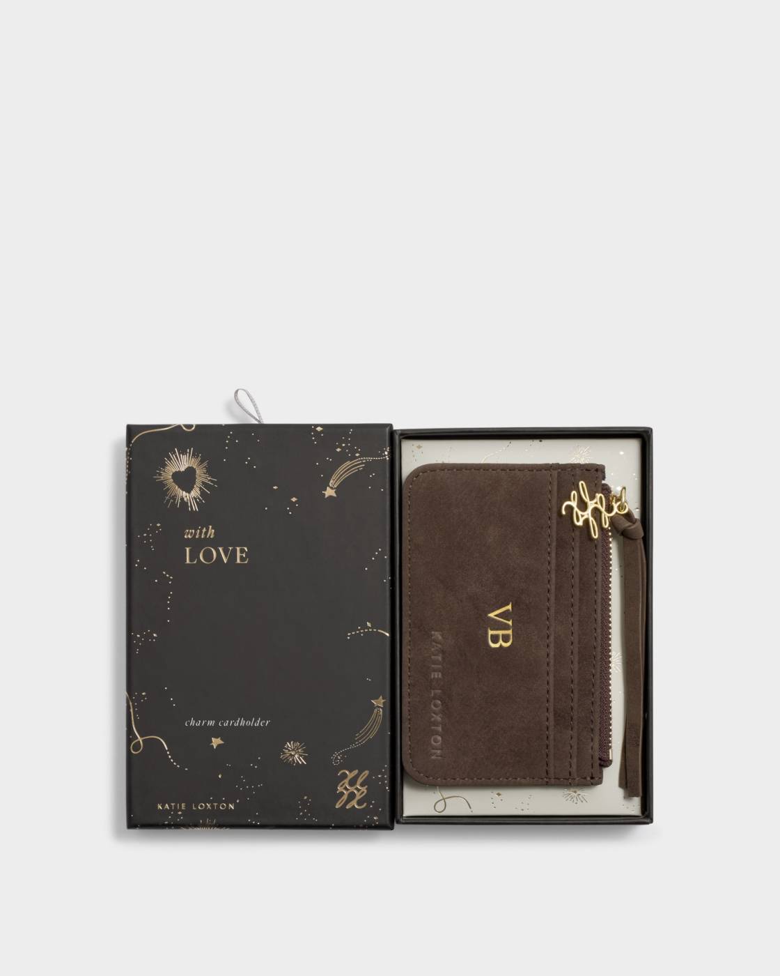 Gift Boxed Coin & Card Holder - Chocolate