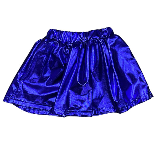 Royal Blue Metallic Skort