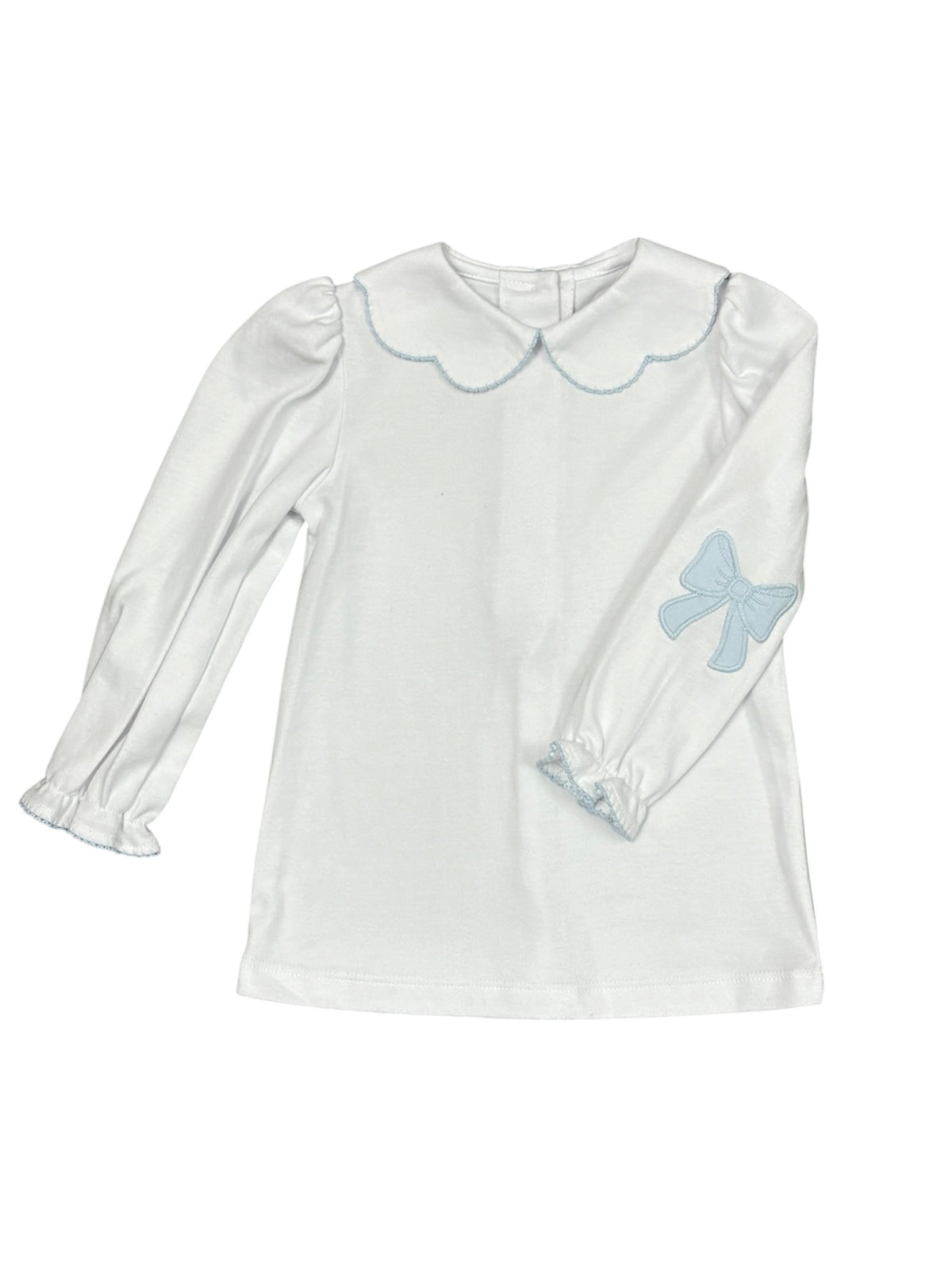 Blue Trim Tammy Blouse