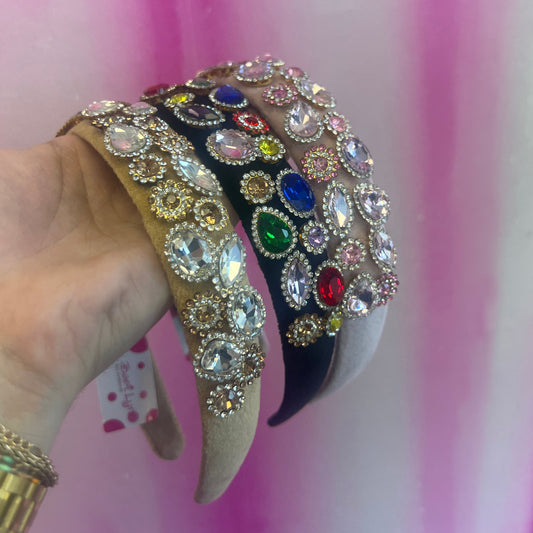 Velvet Gemstone Luxe Headbands