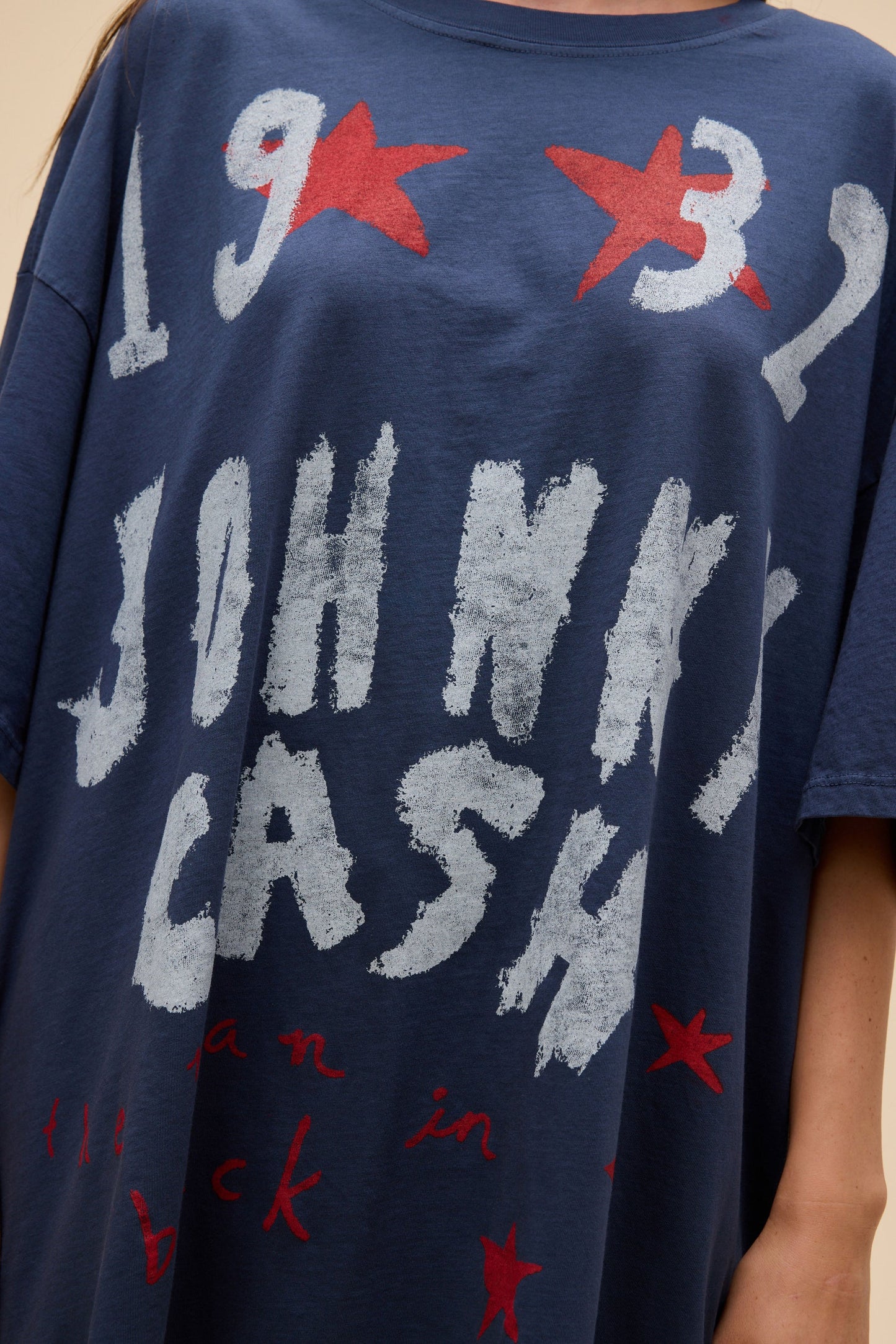 Johnny Cash Doodles OS Tee