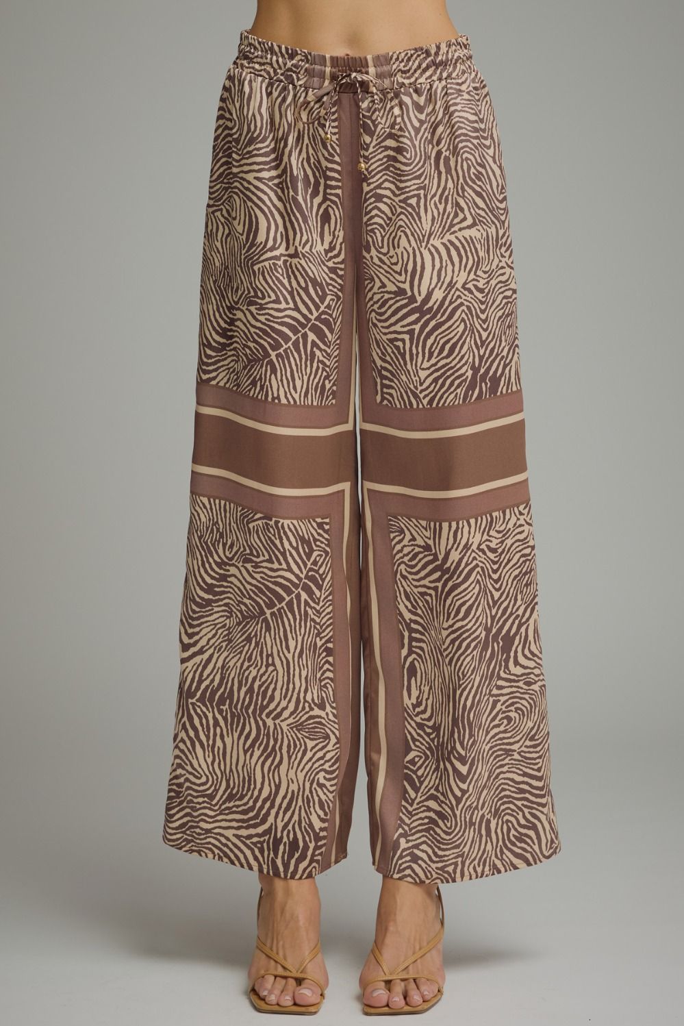 Zebra Print Tank And Pant Set