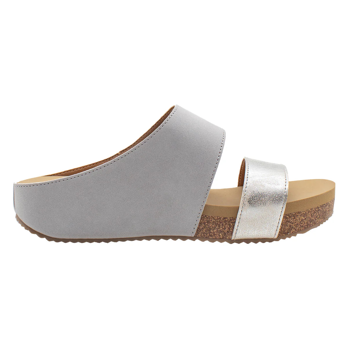 Campfire Faux Leather Sandal - Gray