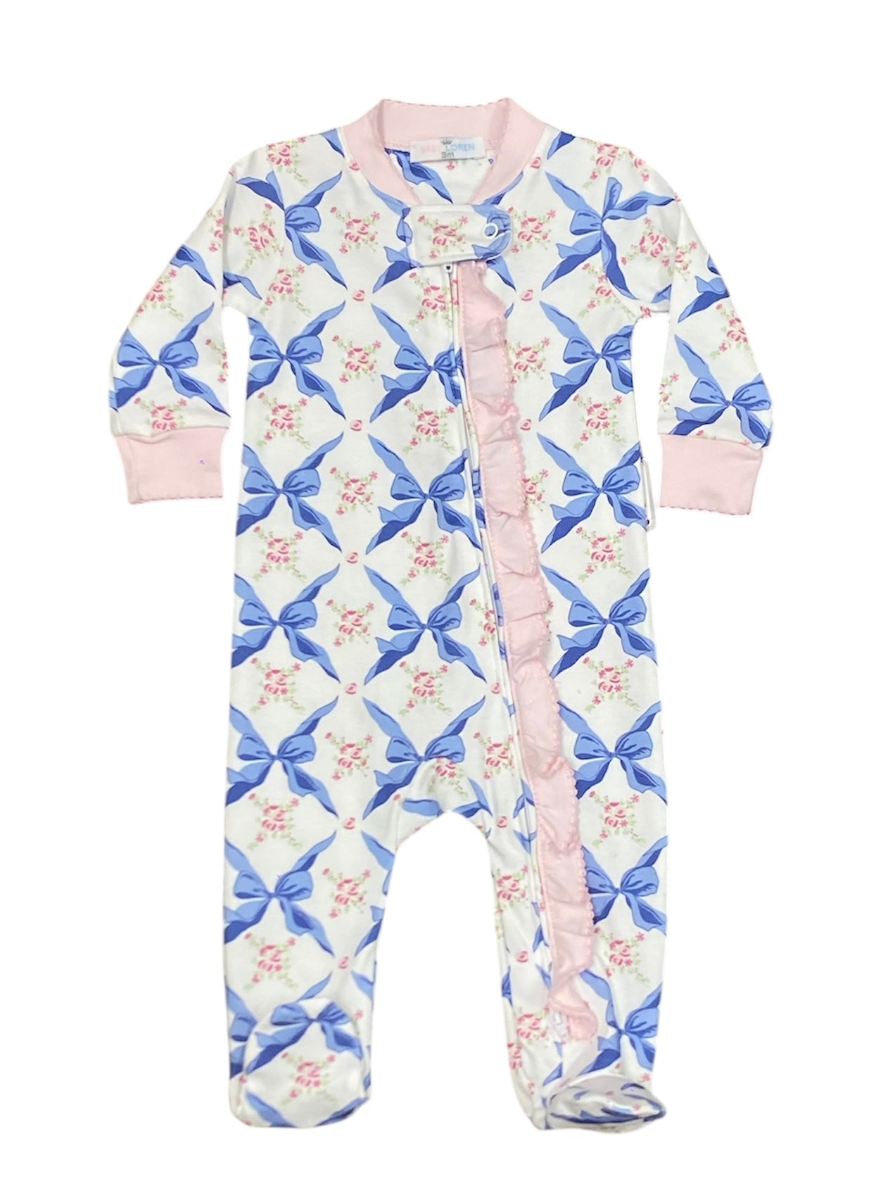 Pretty In Bows Pima Footie