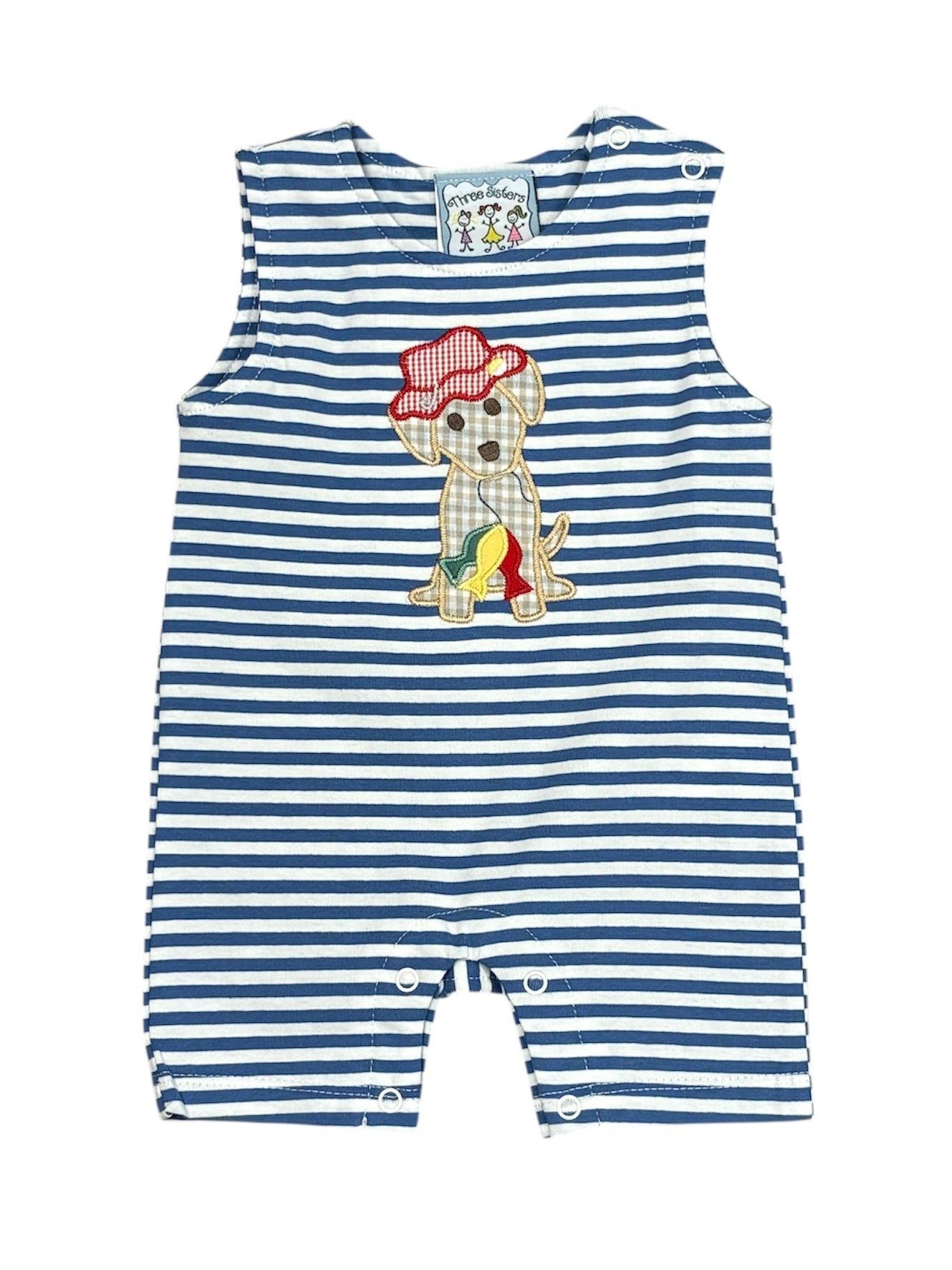 Striped Fishing Buddy Romper