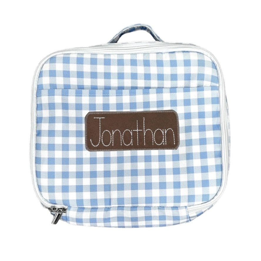 Blue Gingham Lunch Box
