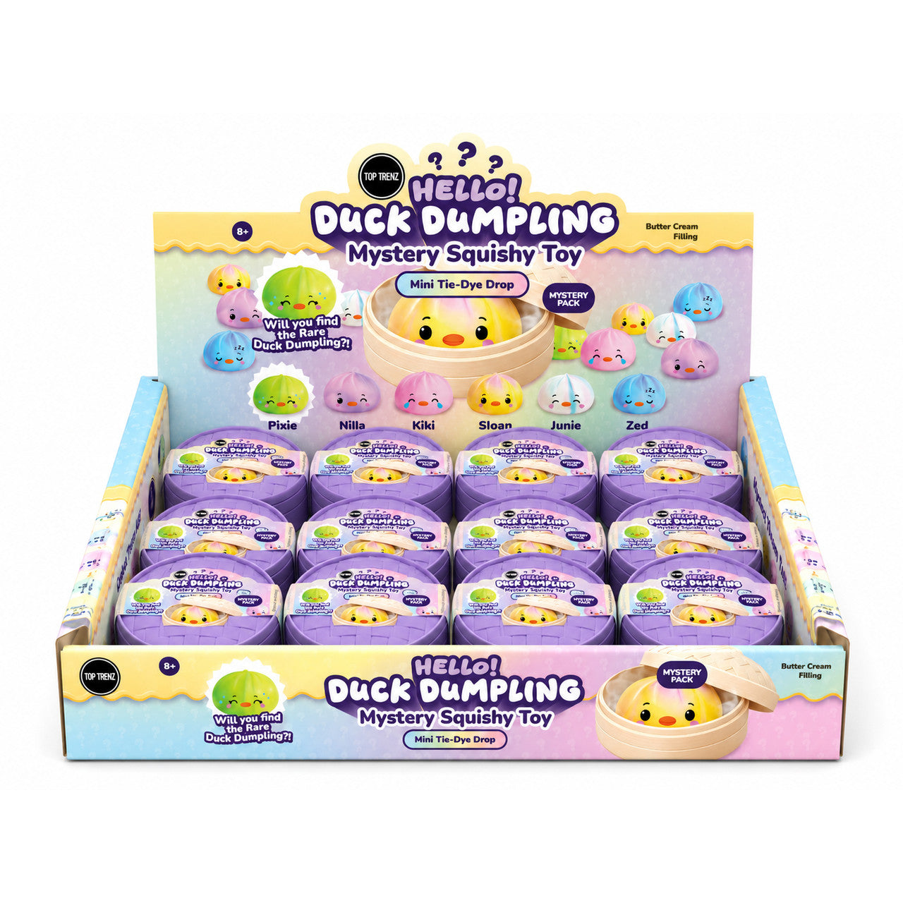 Hello Duck Dumpling - Tie-Dye Large(Large Purple Tin)