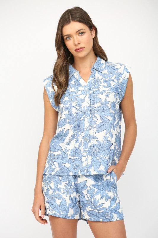 Floral Linen Detail Set