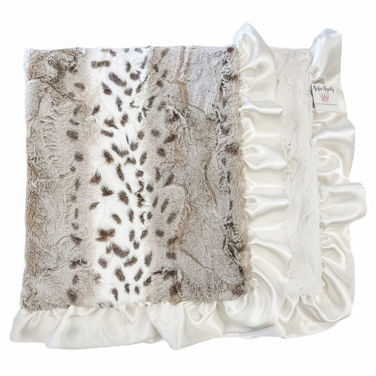 Ivory Snowcat Blanket