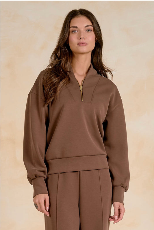 Light Brown Quarter Zip