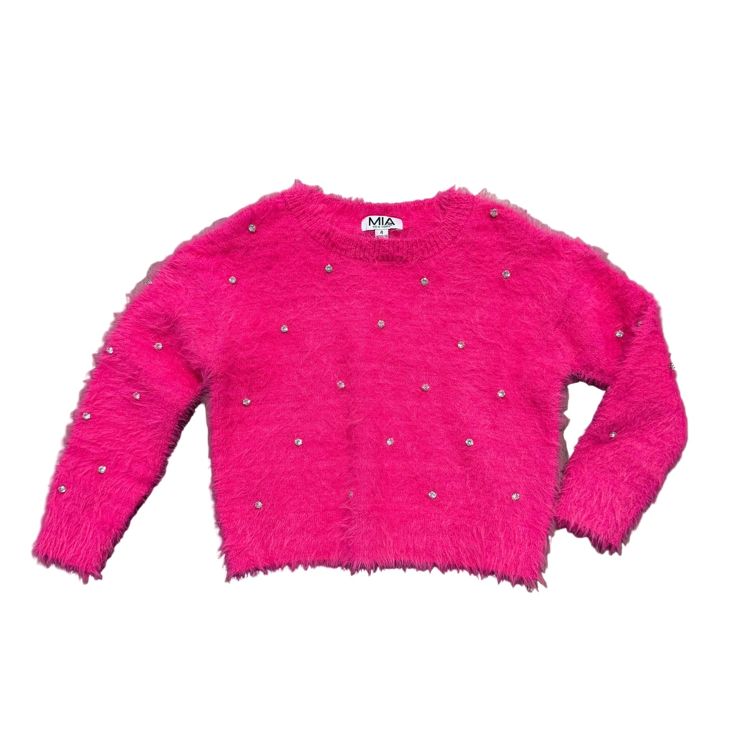 Pink Bling Rhinestone Sweater