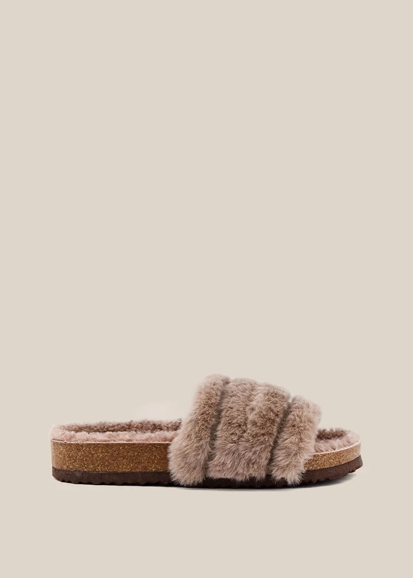 Chloe Mini Taupe Slipper