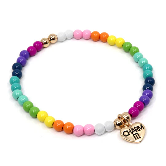 Rainbow Stretch Bead Bracelet