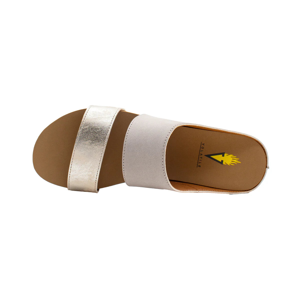 Campfire Faux Leather Sandal - Gray