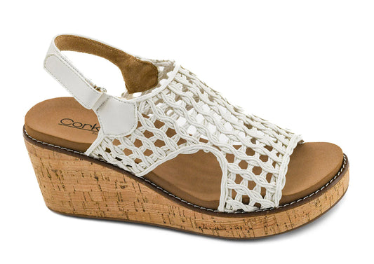 Carley Wedge - Ivory Woven