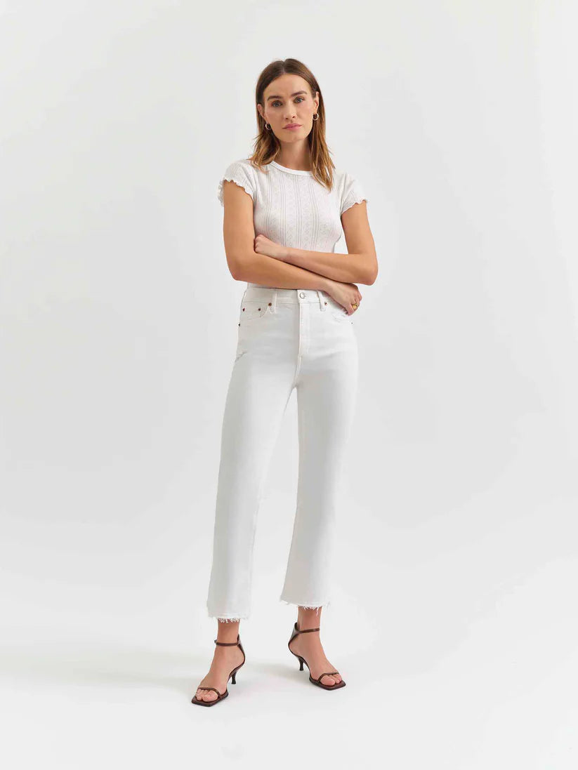 Shy Girl High Rise Crop Flare - Lamb Vintage