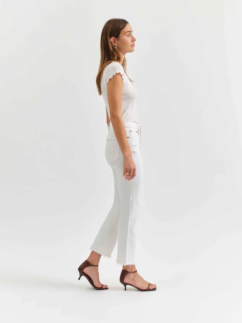 Shy Girl High Rise Crop Flare - Lamb Vintage